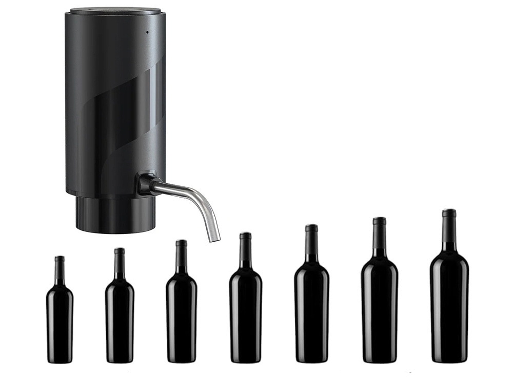Electric Wine Aerator and Dispenser Pump USB-C, Black (1)