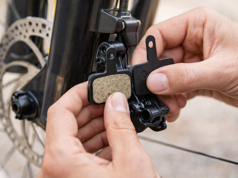 Bicycle Disc Brake Pads Set Replacement Parts, Black (2)