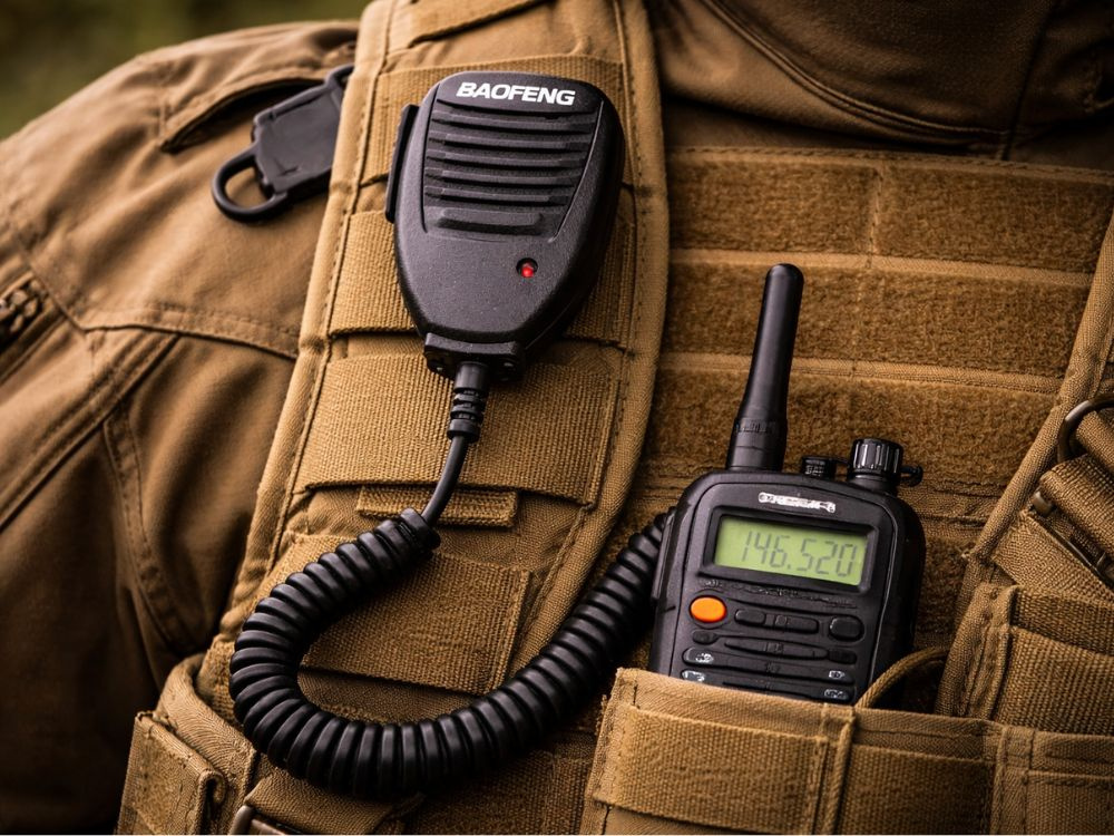 Baofeng PTT Speaker Microphone for BF-888 Walkie Talkies, Black (2)