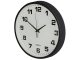 Wall Silent Round Clock 30 cm, Black