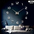 Stylish Wall Clock DIY 80-120 cm, Silver