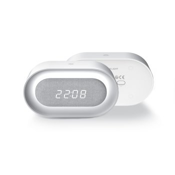 LED Alarm Clock with Night Light Forever Light PURE FNL-07 AKSEL, White