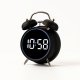 Digital LED Alarm Clock with USB-C Power, Black