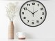 Wall Silent Round Clock 30 cm, Black
