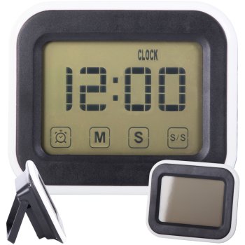 Electronic clock digital alarm LCD display standing