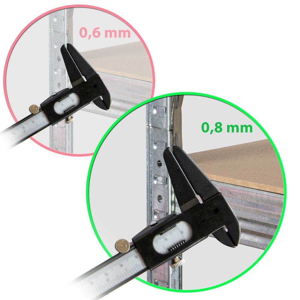 Humberg Heavy-Duty Metal Shelving Unit 180x90x40 cm, 1325 kg (3)