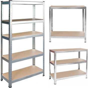 Humberg Heavy-Duty Metal Shelving Unit 180 x 90 x 30 cm, 875 kg Capacity