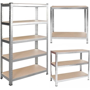 Heavy-Duty Metal Shelving Unit 150 x 75 x 30 cm Humberg 4840