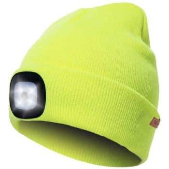 Winter Hat With Flashlight - Light Green Trizand