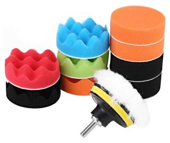 12pc Car Polishing Pad Kit with M10 Drill Adapter