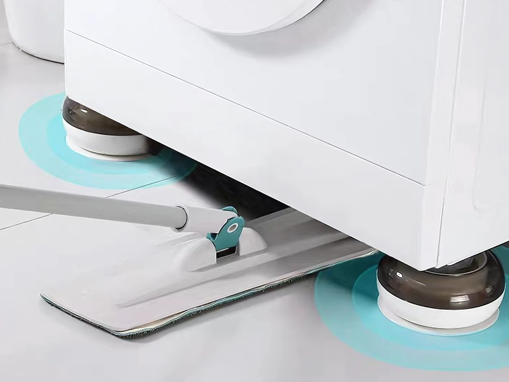 Anti-Vibration Pads for Washing Machines, 4 pcs, 7.5 × 4 cm, Grey (2)