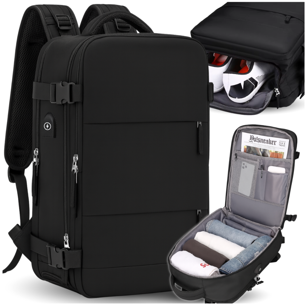 Travel Backpack for Wizzair Ryanair 40x30x20 Carry On Bag with USB Charging Port