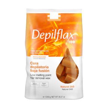Hard Stripless Hair Removal Wax DEPILFLAX 1 kg, Natural