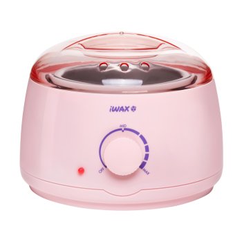 iWAX 100 Wax Warmer for Hair Removal for Hard and Soft Wax, Pink