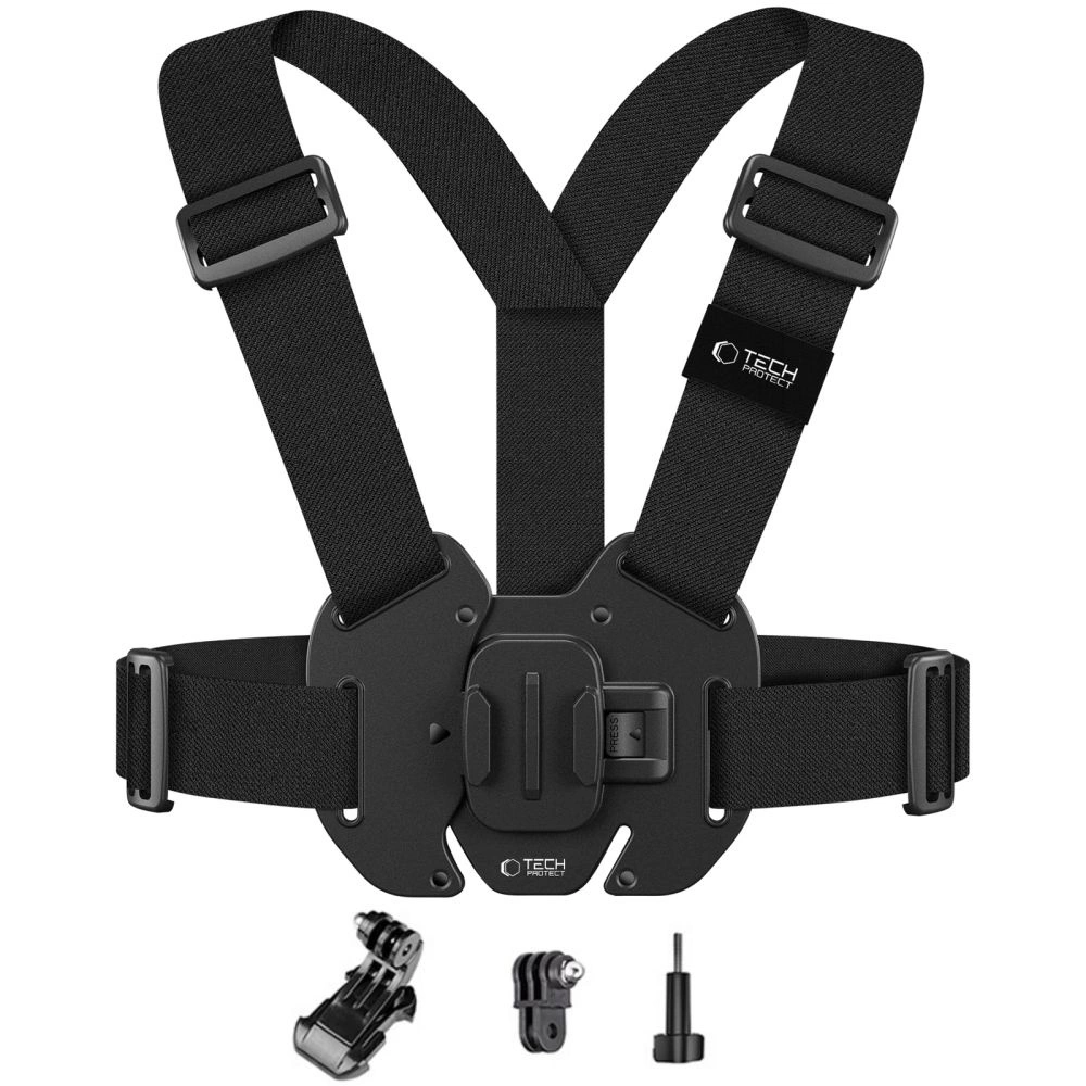 Tech-Protect GA100 Chest Mount harness for GoPro / DJI - black
