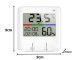 Thermometer weather station internal hygrometer clock battery LCD