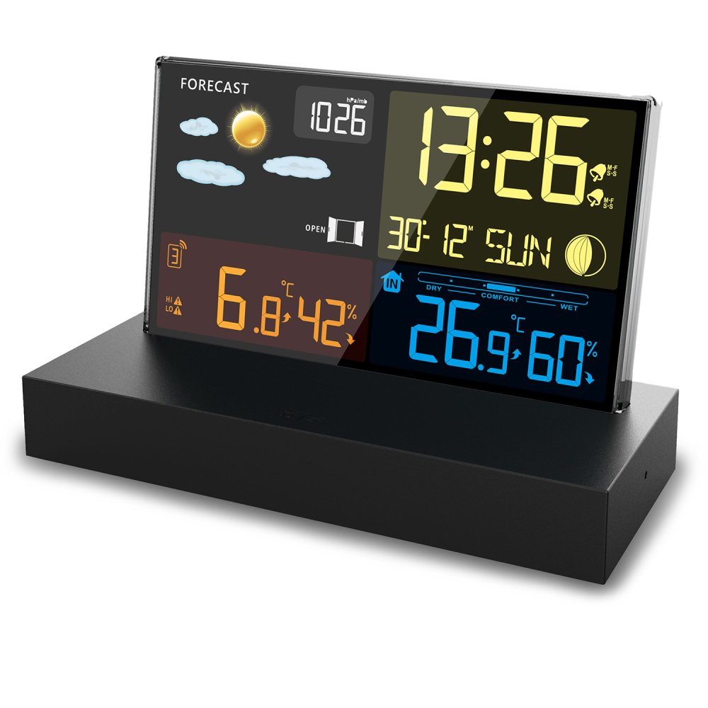 Berdsen BD-912 Black Weather Station with Display - Home (0)