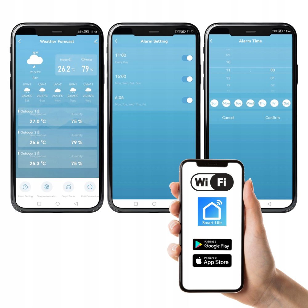 WiFi Weather Station with Wireless Sensor and Forecast (3)