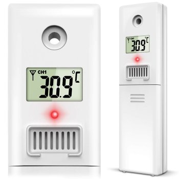 Berdsen BD-905 Wireless Weather Station Transmitter, White - Accurate & Reliable