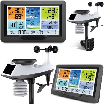 Berdsen Graphite Weather Station Display BD-905 – Digital Home Monitor
