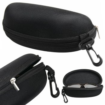 Hard Glasses Sunglasses Case Eyewear Protector Box Pouch Bag, Black