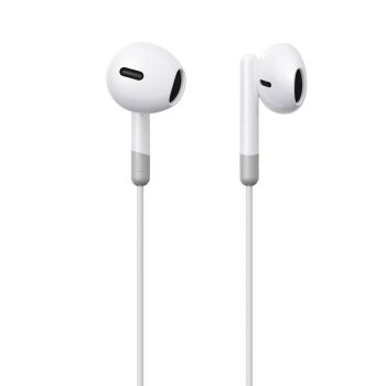 Joyroom JR-EW01 in-ear wired mini jack headphones with remote control - white