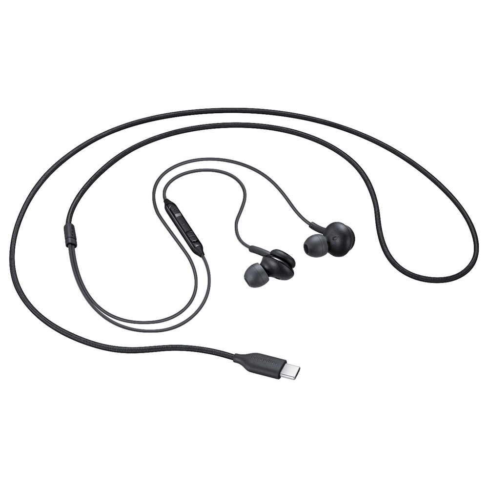 Samsung EO-IC100BBE USB-C Stereo Hi-Fi Wired Headphones (OOB Bulk - Replacement Packaging) - Black (1)