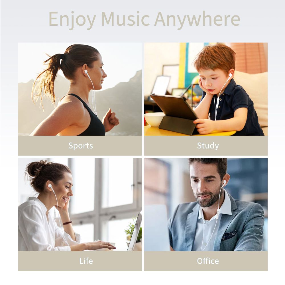 Tech-Protect Ultraboost Core Mini Jack Wired Headphones - White (3)