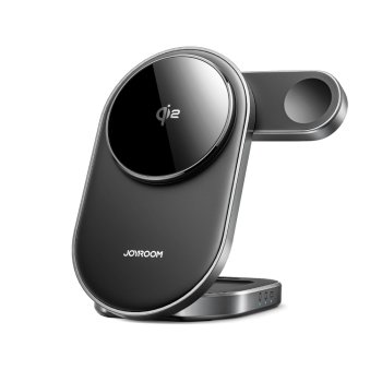 Joyroom JR-W17 Qi 3-in-1 Wireless Inductive Charger - Black