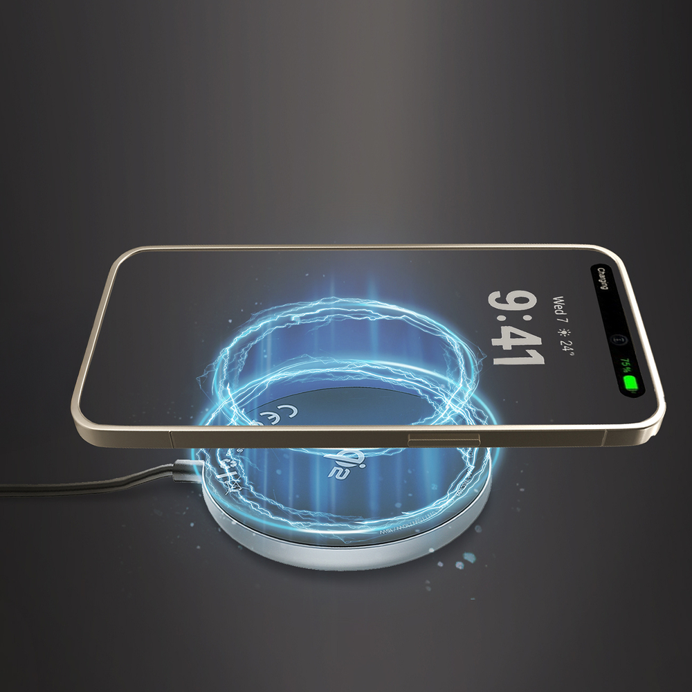 Wozinsky 15W Wireless Qi2 Inductive Charger - Black (3)