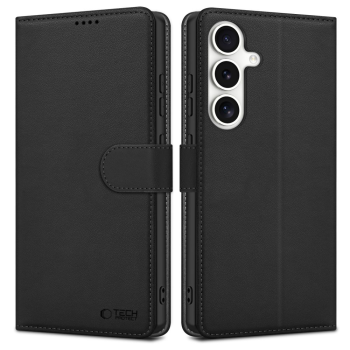 Samsung Galaxy S25 FE (SM-S731B / DS) Tech-Protect Wallet Book Case Cover, Black
