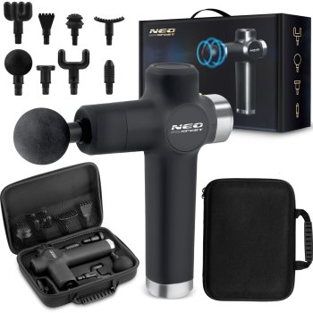 Body Massage Gun + 8 Noozles Neo-sport NS-501, Black