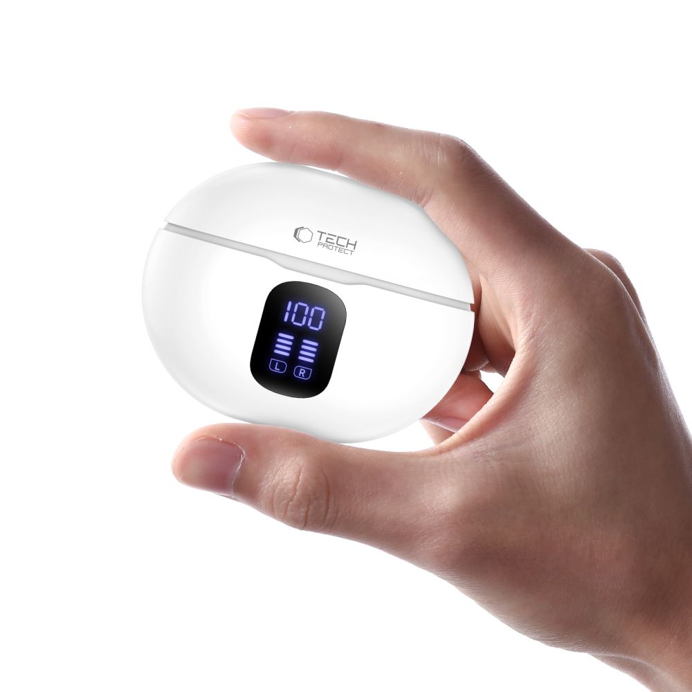 Tech-Protect UltraBoost TWS Pro G2 Headphones - White (3)