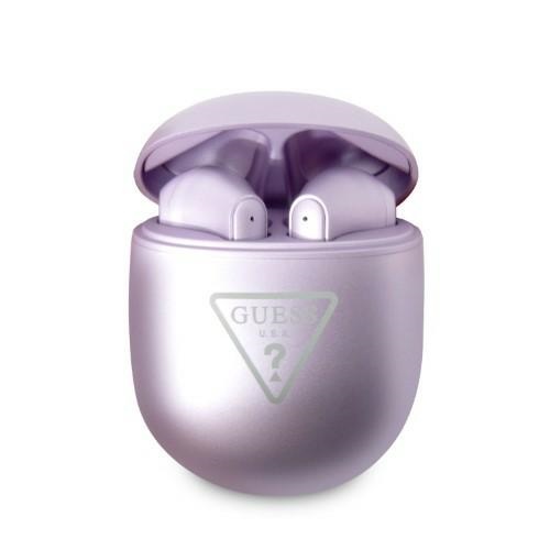 Guess TWS Bluetooth Headphones GUTWST82TRU Triangle Logo Purple