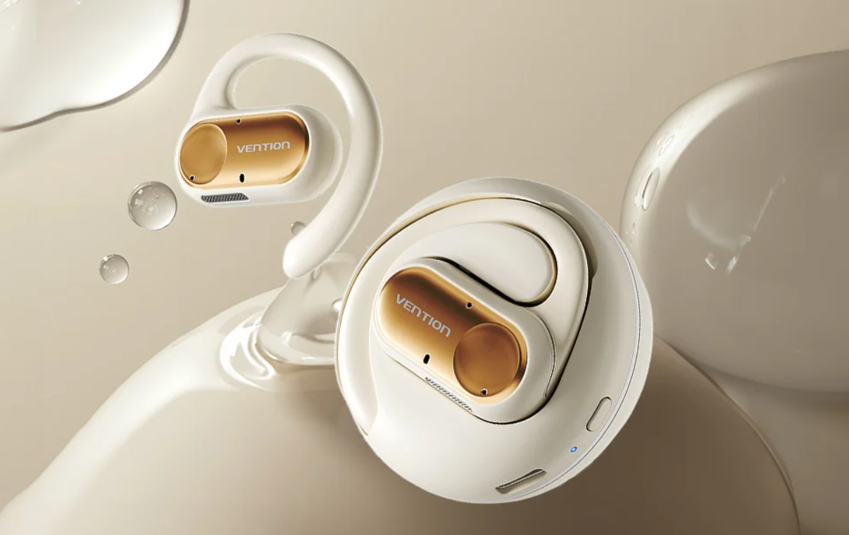 Vention NBPB0 OpenBeat O11 Wireless Bluetooth Earphones Earbuds TWS, White (3)