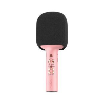 Maxlife MXBM-600 Karaoke Portable Microphone with Bluetooth Speaker Animal, Pink