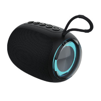 Portable Bluetooth Speaker Setty GB-800 with RGB Lights and FM Radio, black