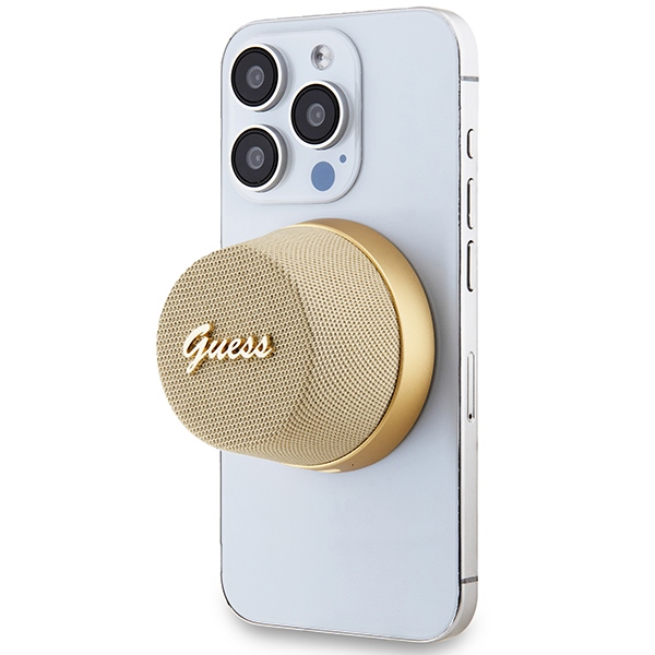 Guess Magnetic Script Metal Bluetooth speaker - gold (3)