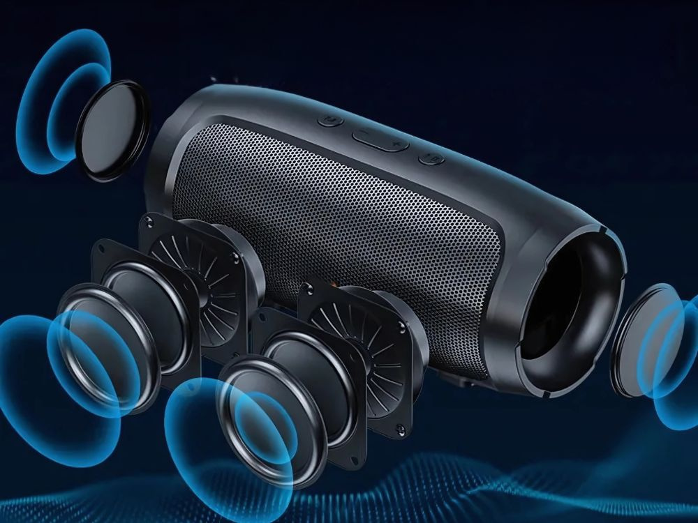 Portable Bluetooth Speaker Charge Mini 3+ with FM Radio, USB & microSD, Black (3)