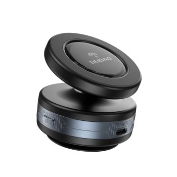 Dudao F24MAX Car Holder with 15W Wireless Charger, MagSafe Compatible, with Automatic Suction Cup - Black