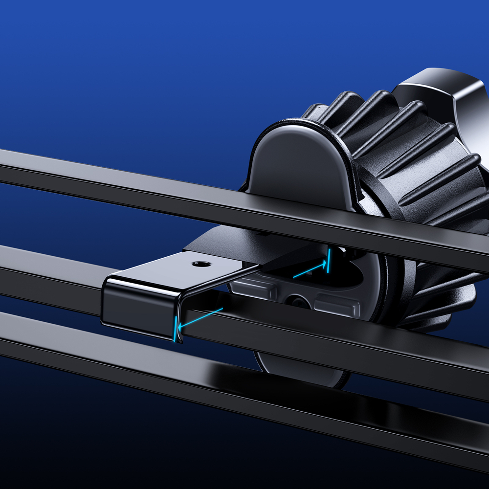 Joyroom car phone holder with 15W Qi inductive charger (MagSafe compatible) air vent, silver (JR-ZS291) (3)