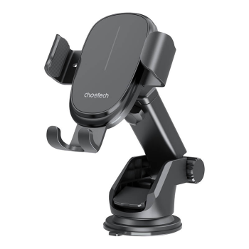Choetech T203-F Car Phone Holder with Wireless Charger 15W, Black