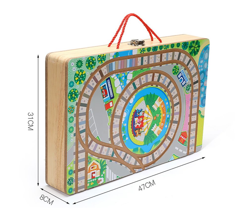 Toy Railway with Train Wooden Building Blocks "City" (0)