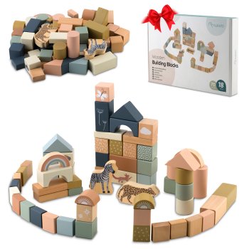 Wooden Building Blocks NK-858 Nukido