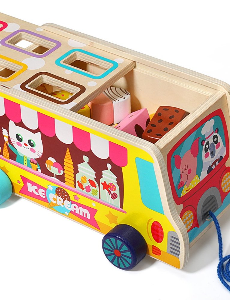 Kids Sorter Blocks Car with Ice Cream Jhtoy-948 (1)