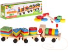 Educational Wooden Toy Puzzle Sorter, Train with wagons