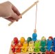 Wooden Educational Bead Puzzle and Fishing Game Toy DU17252