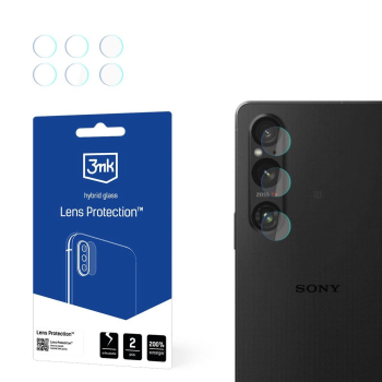 Sony Xperia 1 V 3MK Lens Protection Back Camera Tempered Glass Protector, 4 pcs.