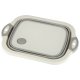 4-in-1 Collapsible Cutting Board with Sink, Camping Dish Tub with Drain Plug 5.5L
