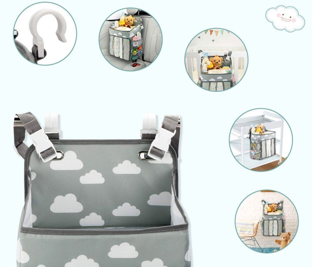Organizer for Crib, Gray (2)